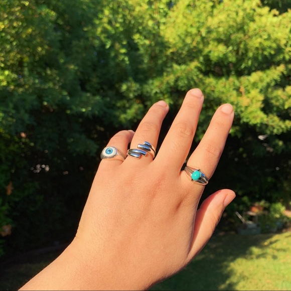 stacked silver ring 💓 - Picture 5 of 9